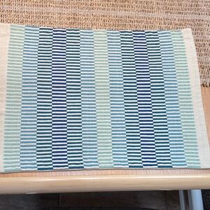 Crate & Barrel 8 Teal Tobin Placemat